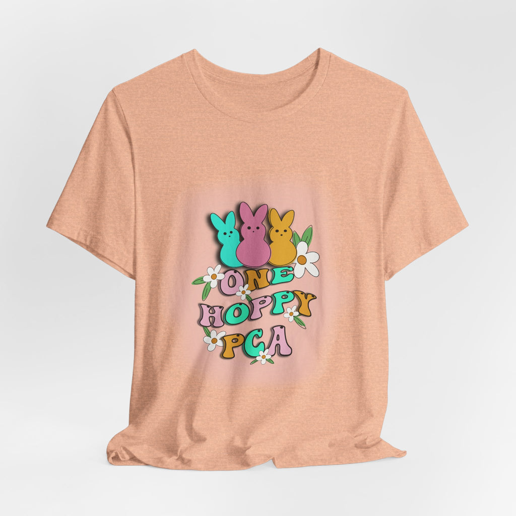 T-Shirt — "One Hoppy PCA" Pastel Easter Bunny Graphic Tee