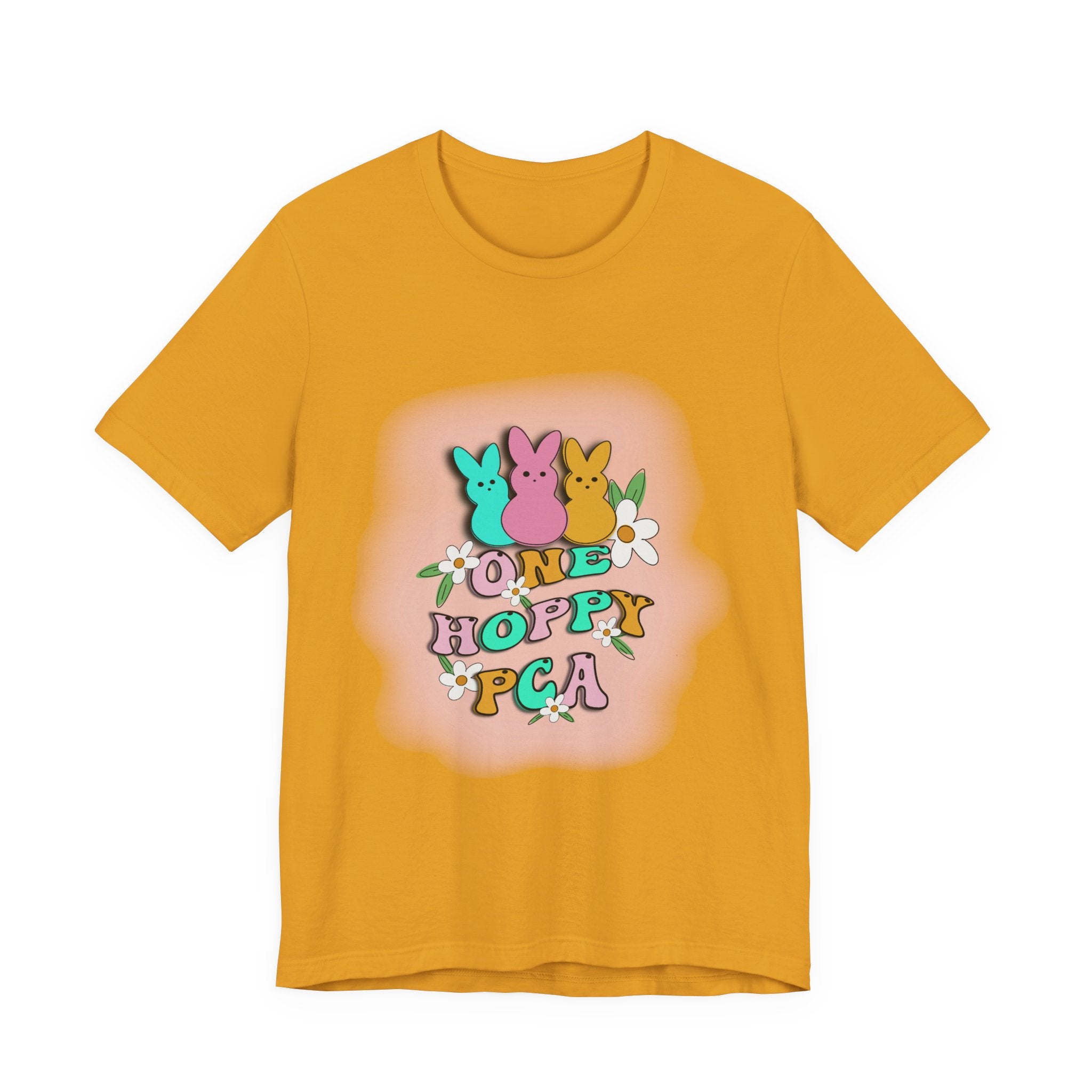 T-Shirt — "One Hoppy PCA" Pastel Easter Bunny Graphic Tee