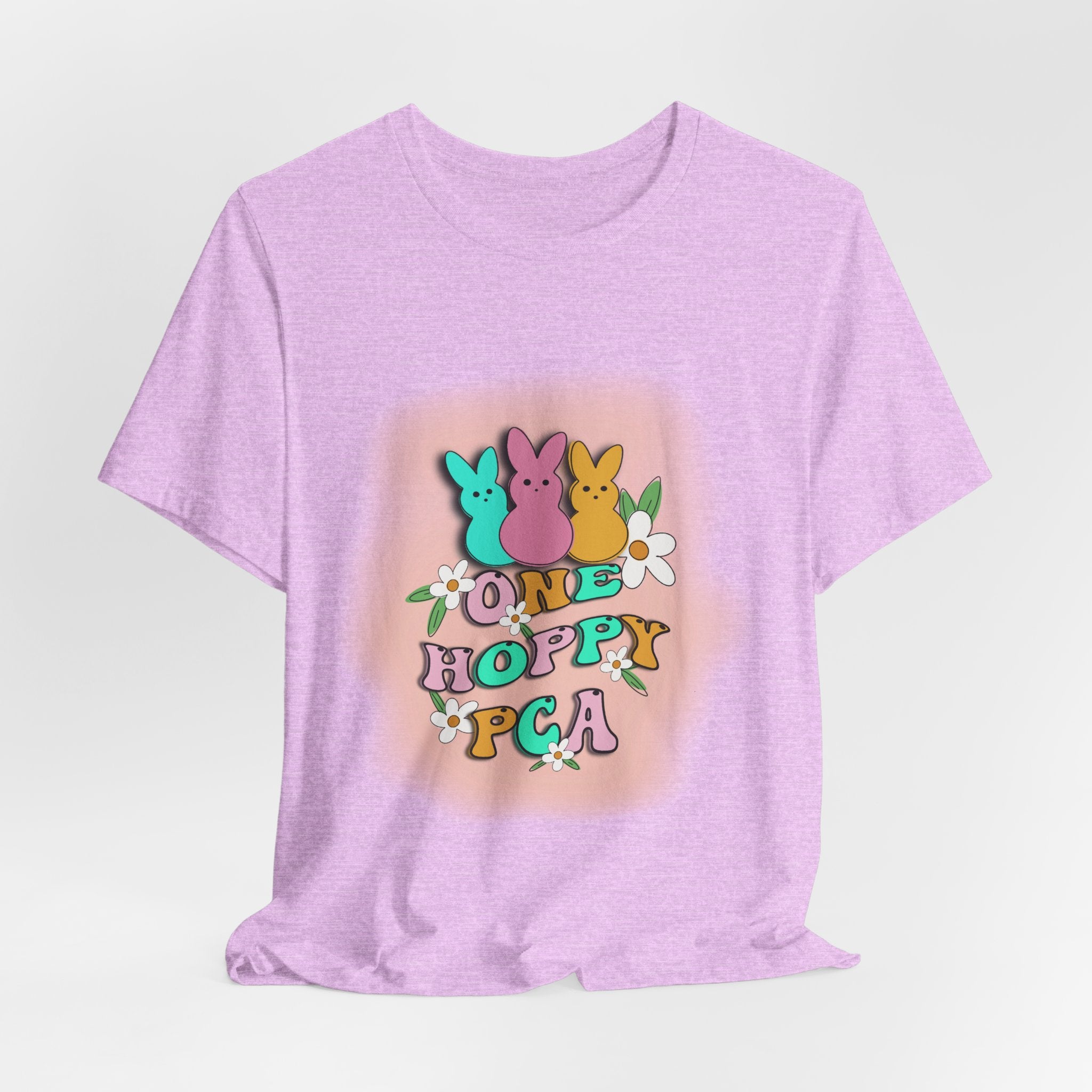 T-Shirt — "One Hoppy PCA" Pastel Easter Bunny Graphic Tee