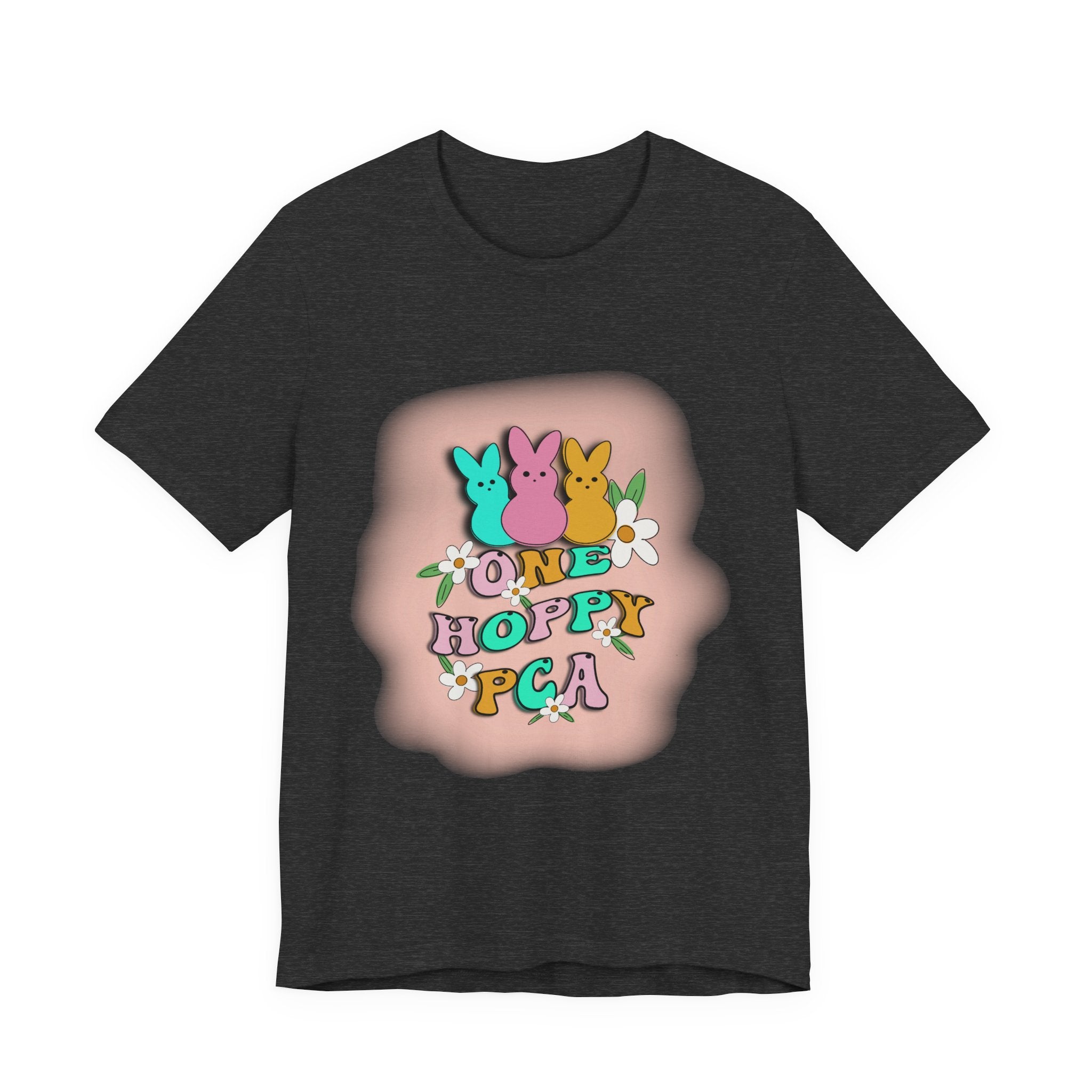 T-Shirt — "One Hoppy PCA" Pastel Easter Bunny Graphic Tee