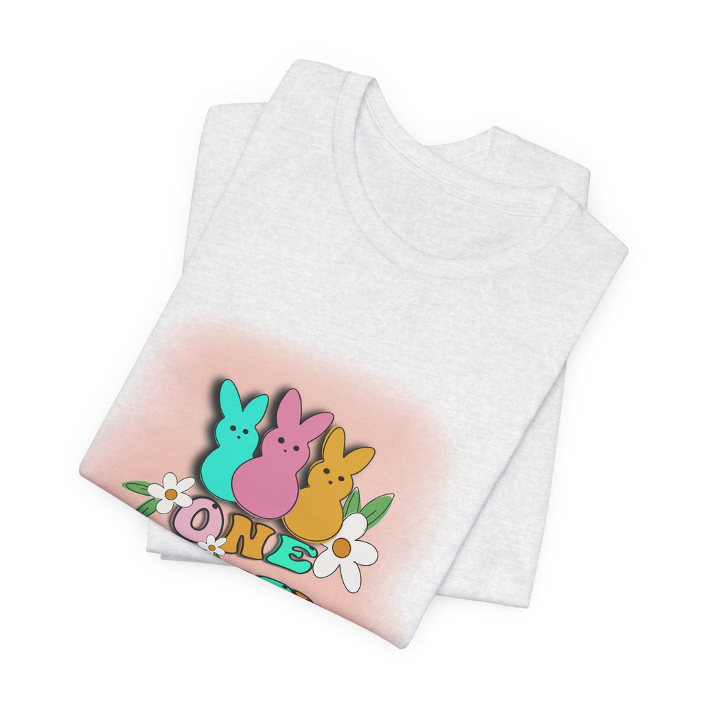 T-Shirt — "One Hoppy PCA" Pastel Easter Bunny Graphic Tee