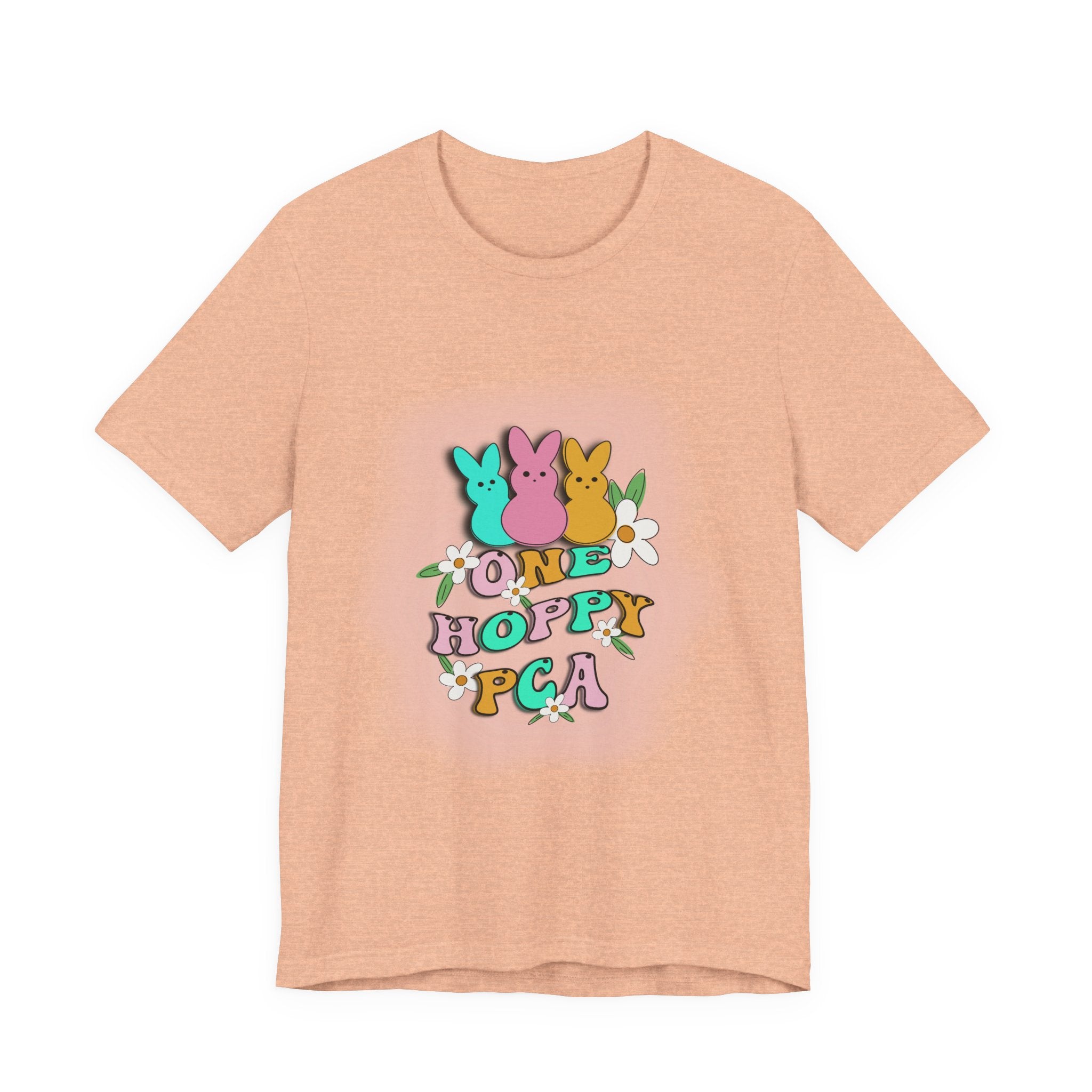 T-Shirt — "One Hoppy PCA" Pastel Easter Bunny Graphic Tee