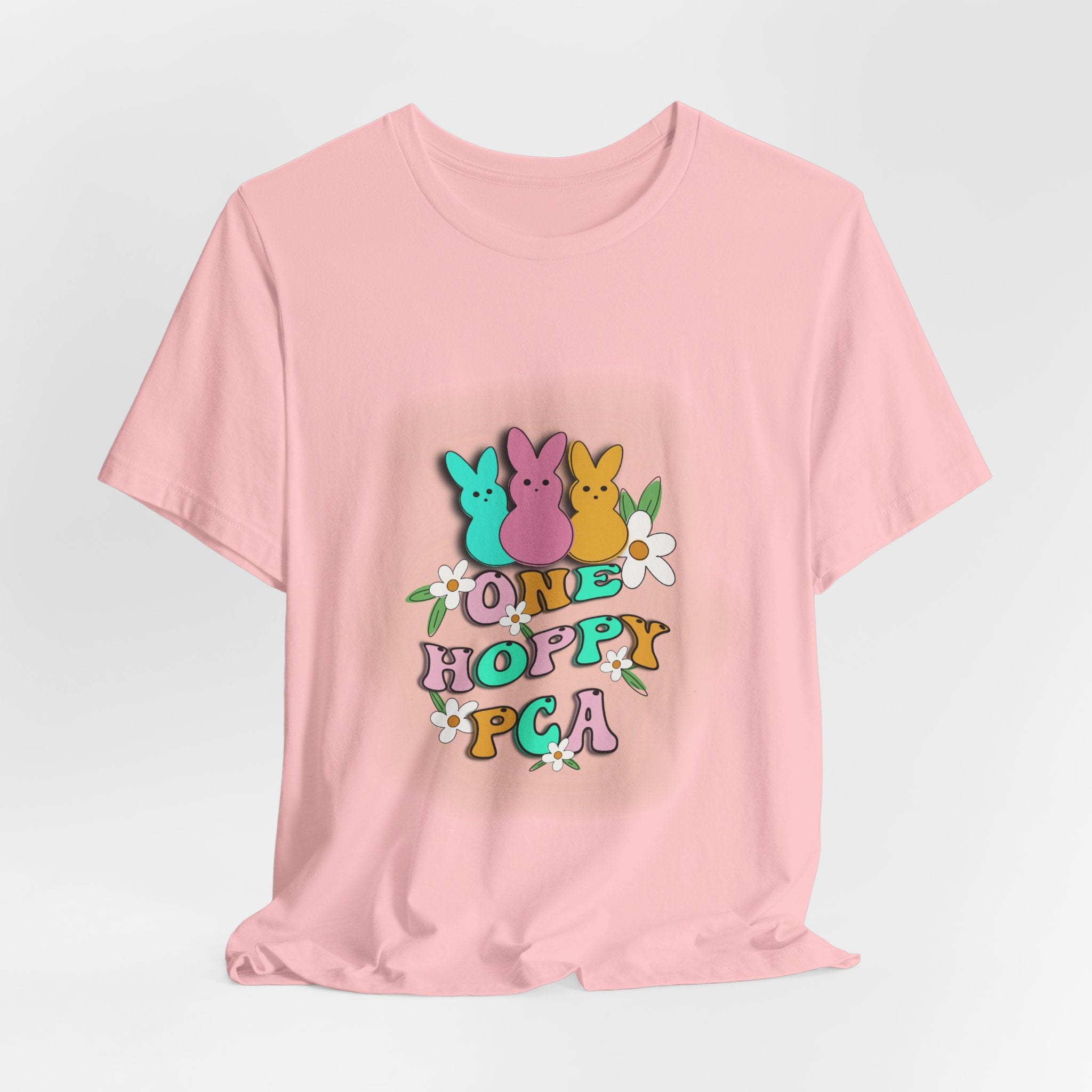 T-Shirt — "One Hoppy PCA" Pastel Easter Bunny Graphic Tee