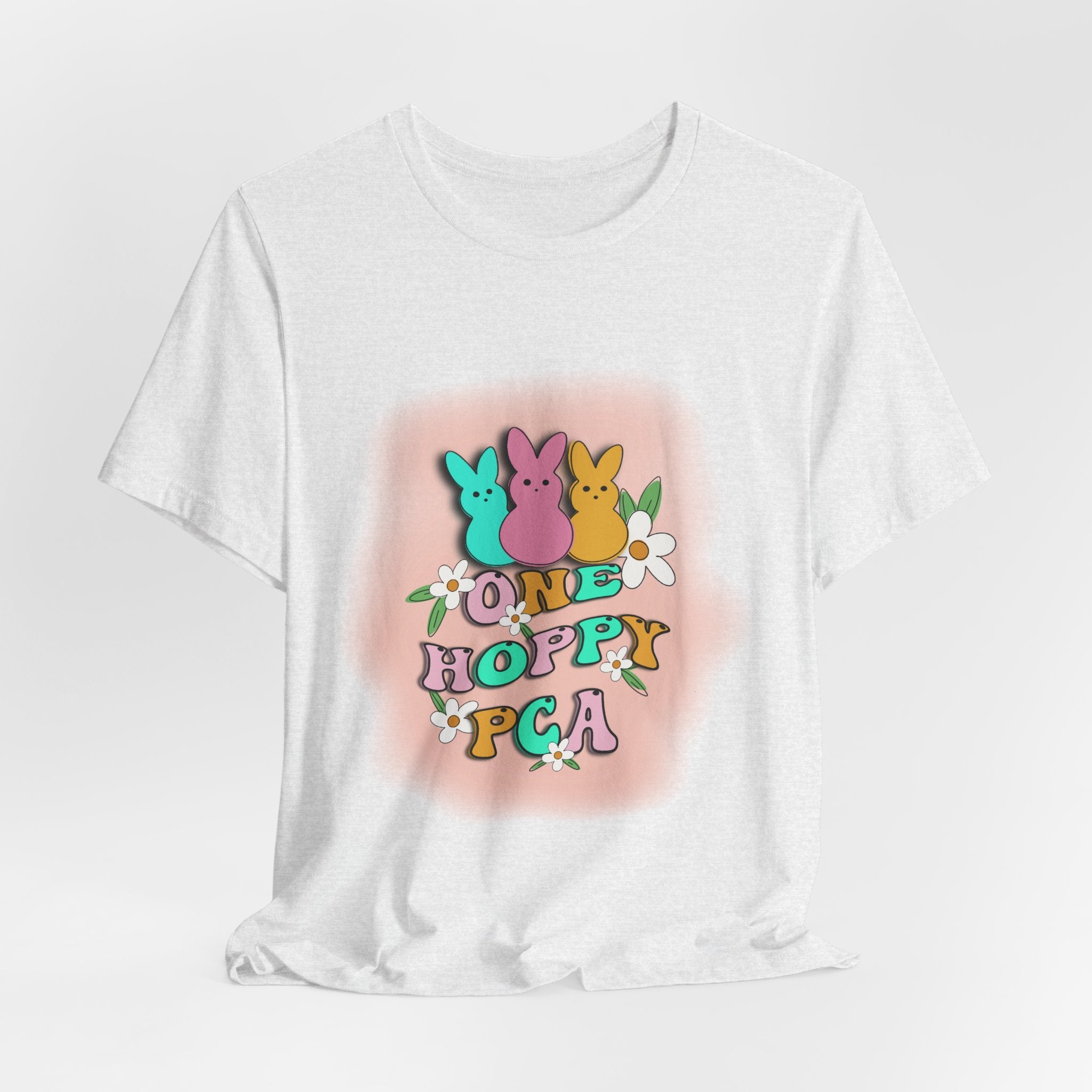T-Shirt — "One Hoppy PCA" Pastel Easter Bunny Graphic Tee