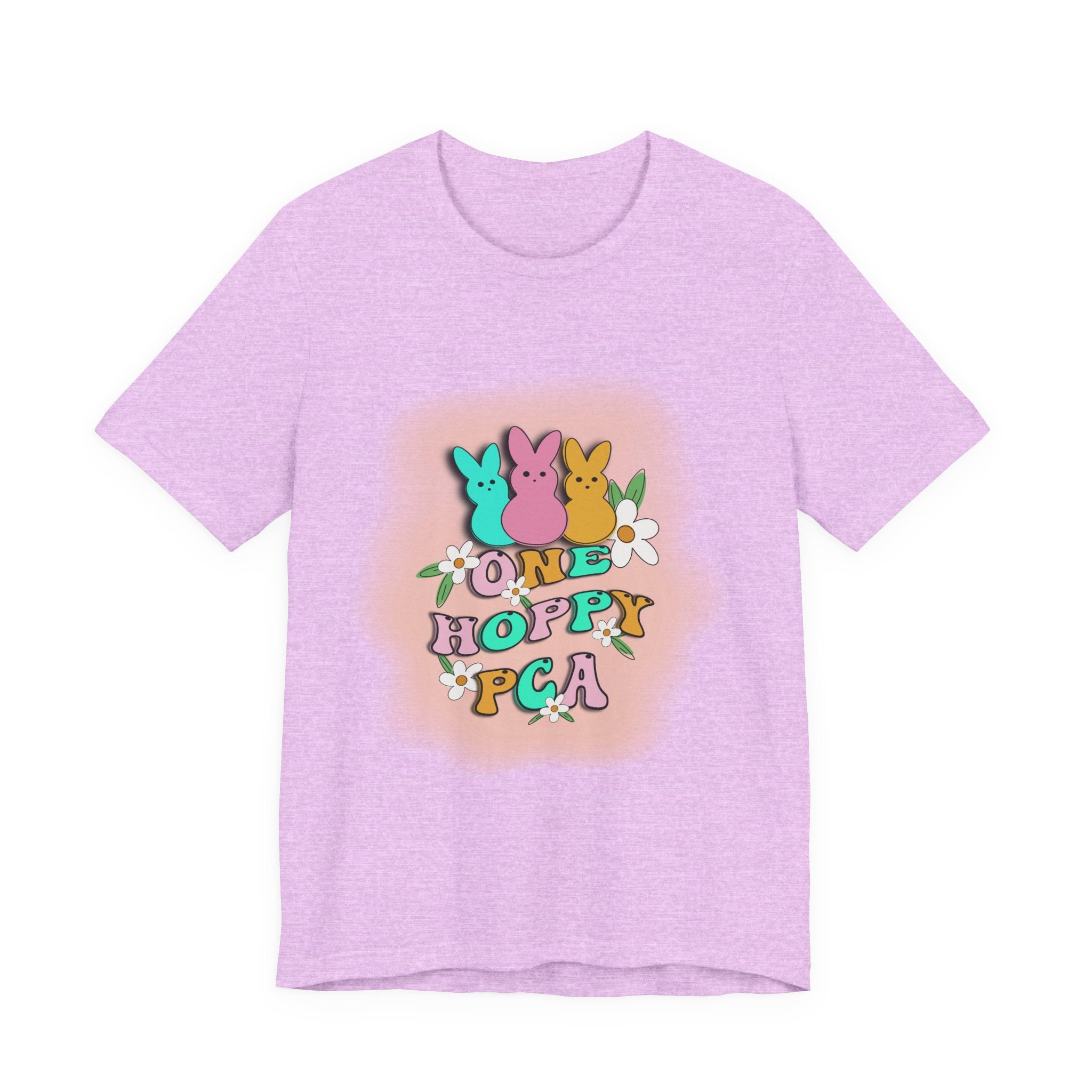 T-Shirt — "One Hoppy PCA" Pastel Easter Bunny Graphic Tee
