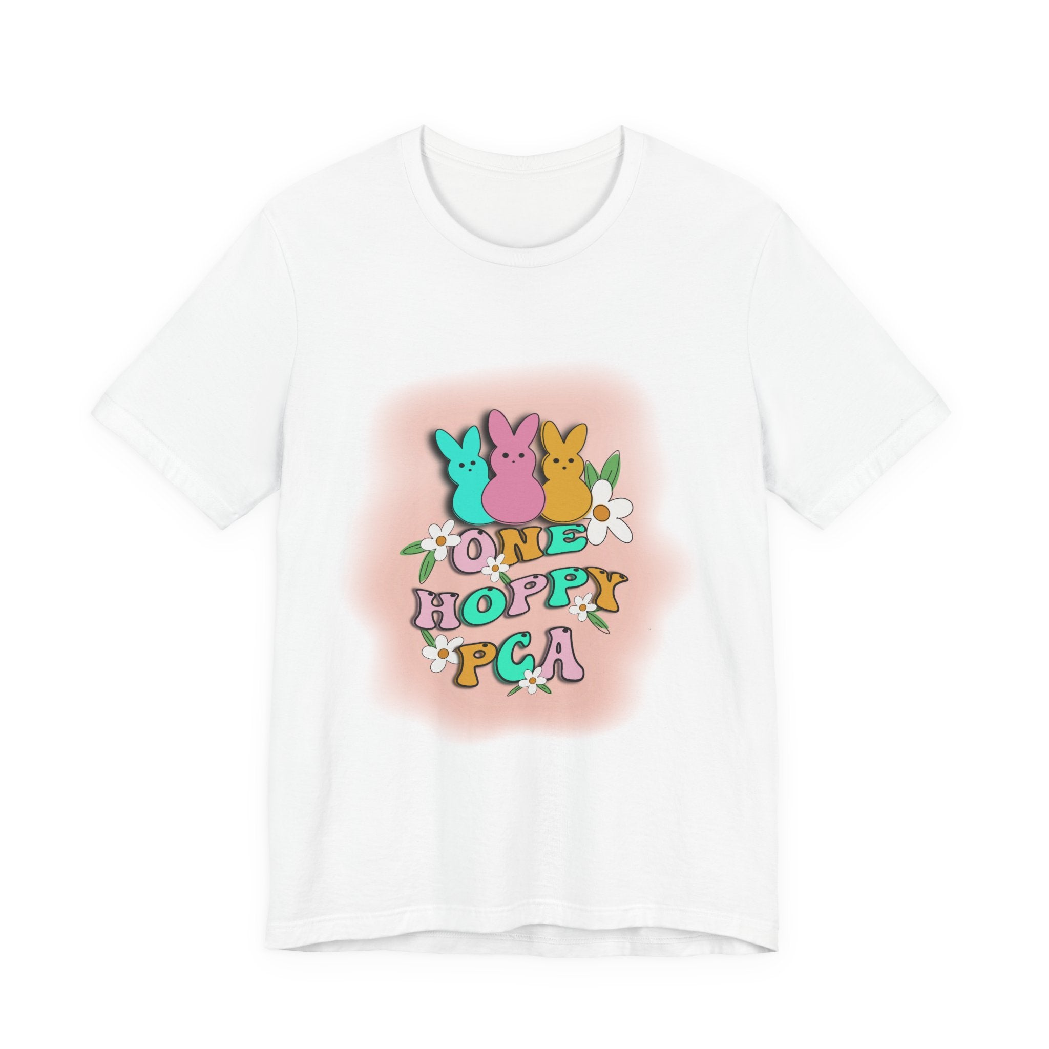 T-Shirt — "One Hoppy PCA" Pastel Easter Bunny Graphic Tee
