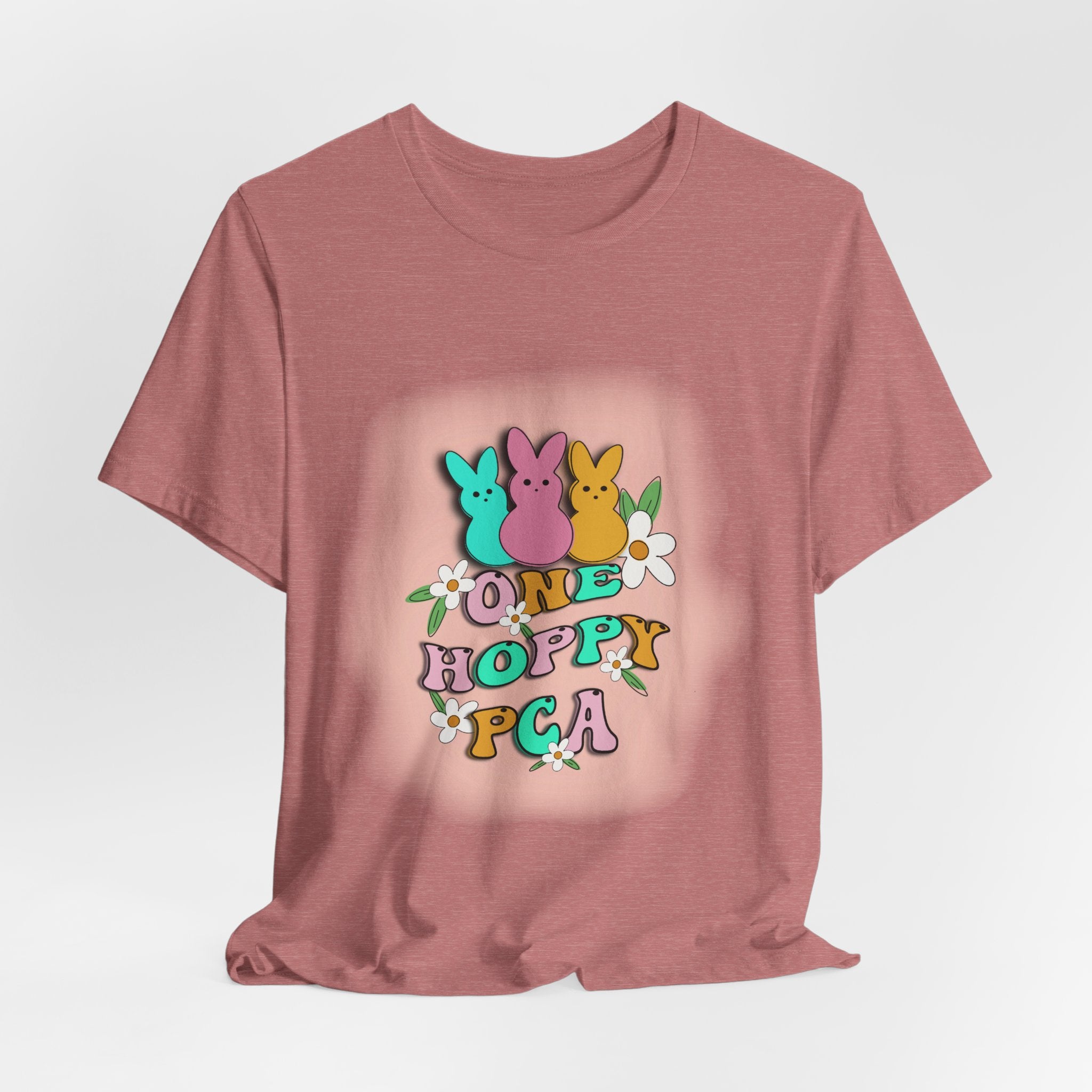 T-Shirt — "One Hoppy PCA" Pastel Easter Bunny Graphic Tee