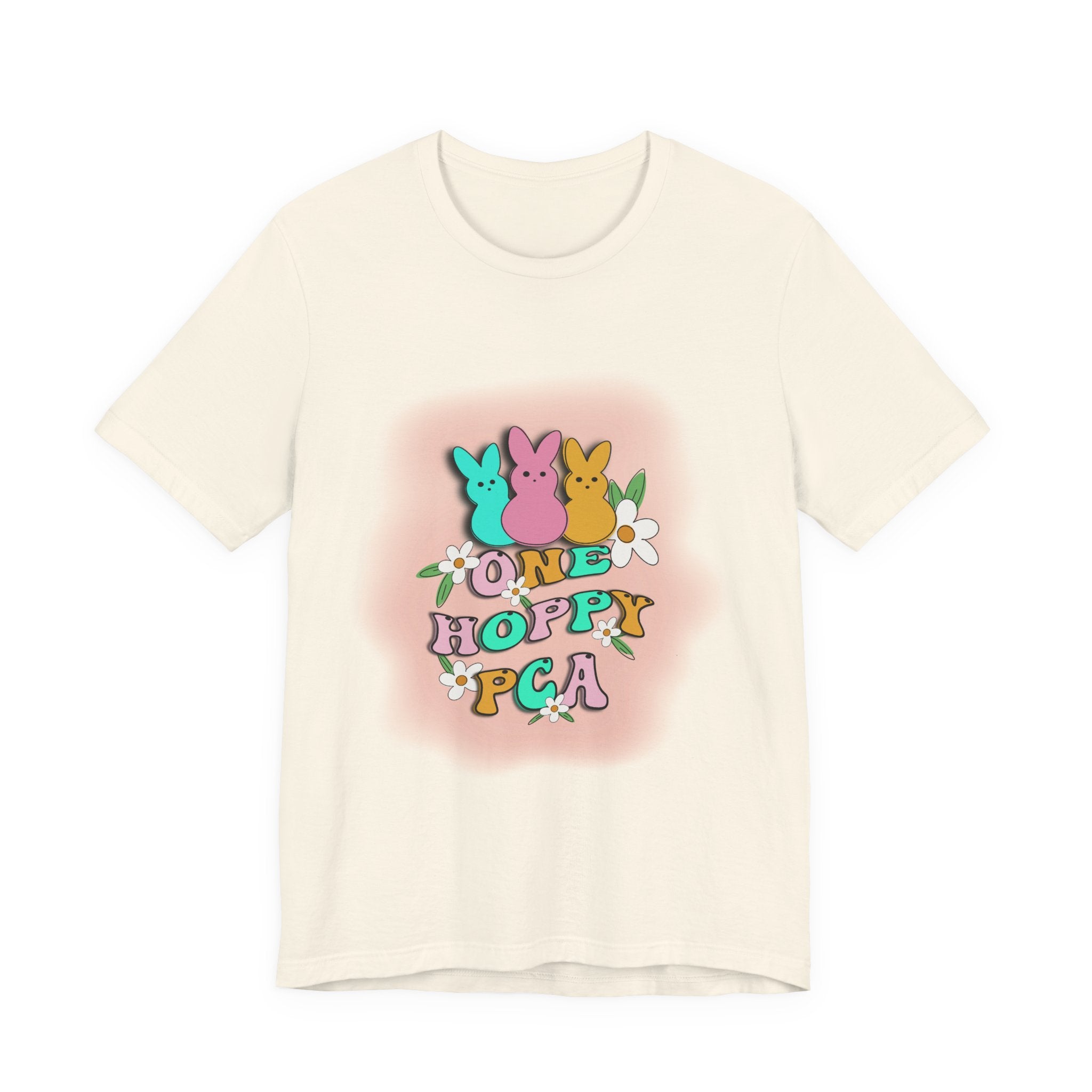 T-Shirt — "One Hoppy PCA" Pastel Easter Bunny Graphic Tee