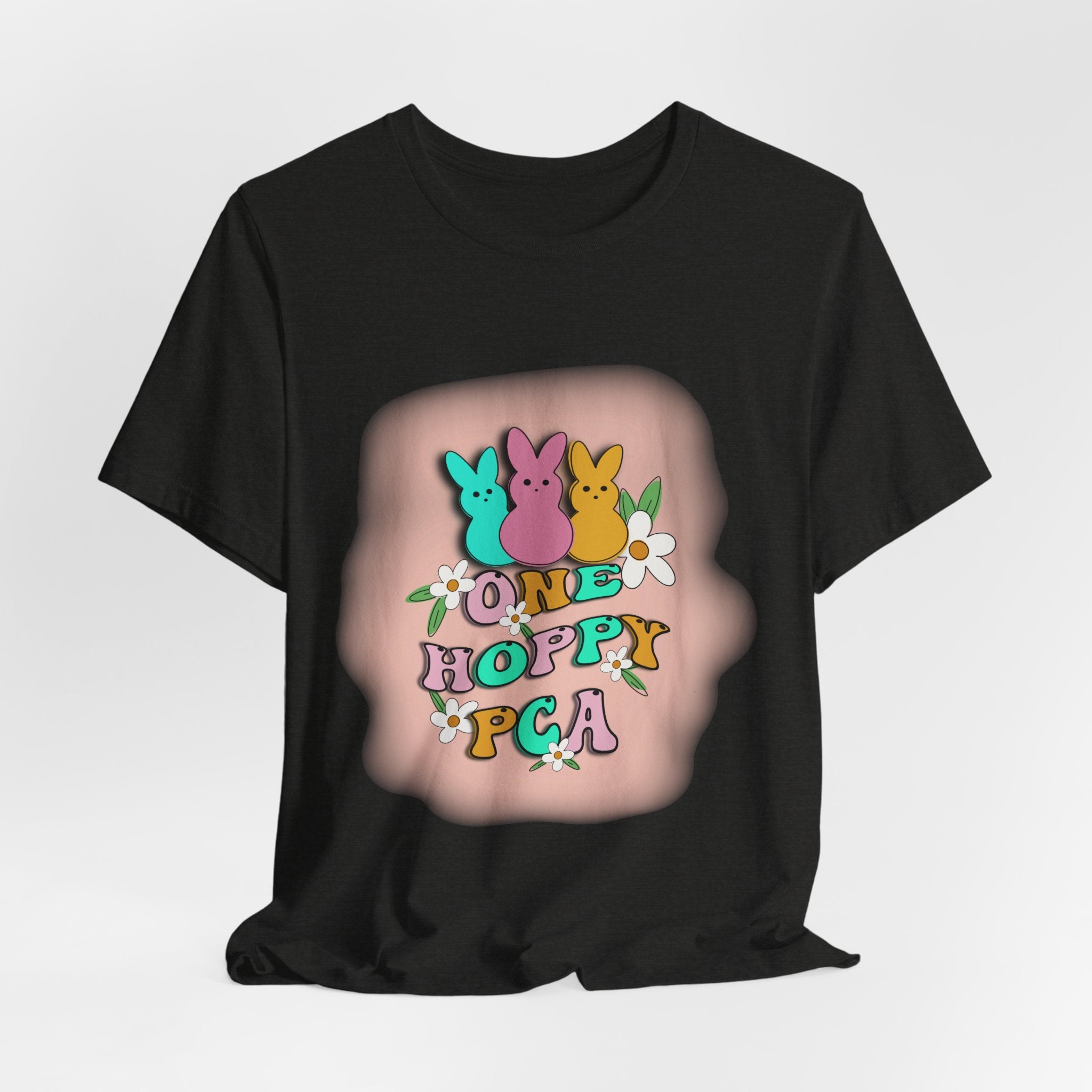 T-Shirt — "One Hoppy PCA" Pastel Easter Bunny Graphic Tee