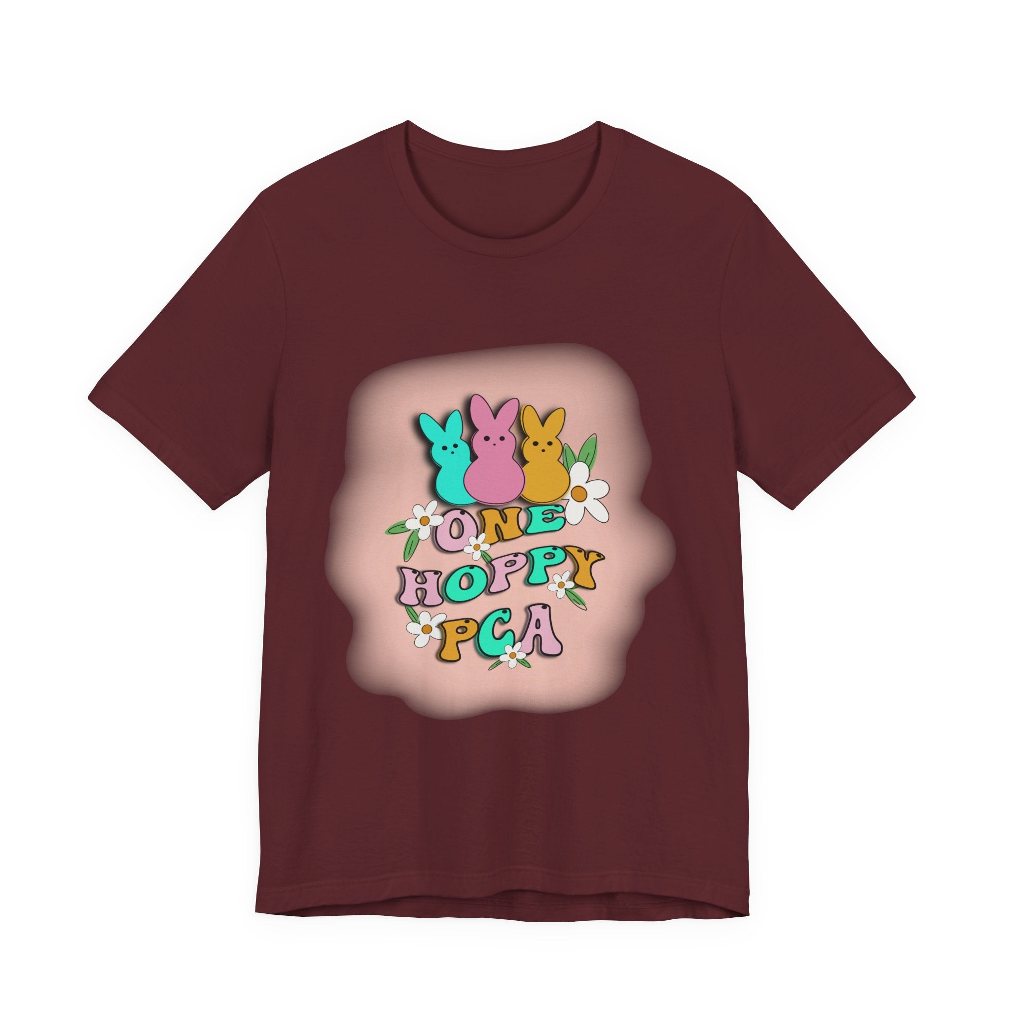 T-Shirt — "One Hoppy PCA" Pastel Easter Bunny Graphic Tee
