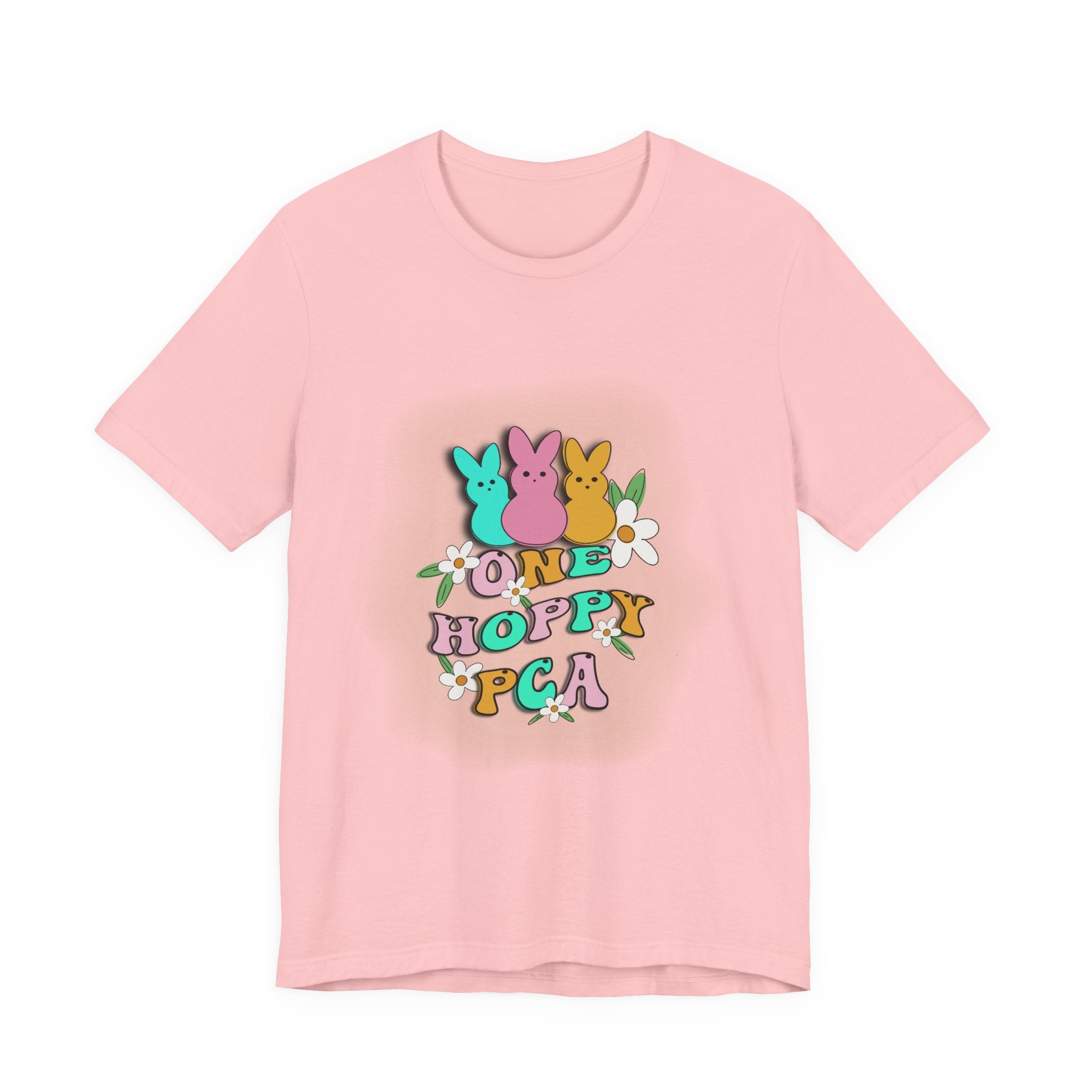 T-Shirt — "One Hoppy PCA" Pastel Easter Bunny Graphic Tee